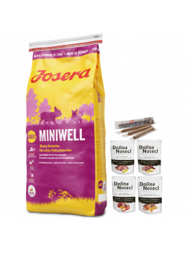 Pakiet Josera Miniwell Małe Rasy 15 kg + 7 GRATISÓW!